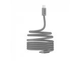 Canyon cable OnWire 60MG C-C 60W Magnet Braided 1m Light Grey USB-C M/M снимка №2