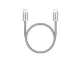 Canyon cable OnWire 60MG C-C 60W Magnet Braided 1m Light Grey USB-C M/M снимка №4