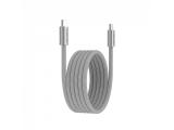 Canyon cable OnWire 60MG C-C 60W Magnet Braided 1m Light Grey USB-C M/M снимка №5