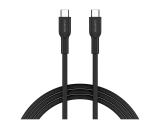 Описание и цена на Canyon cable OnWire 60CL C-C 60W COLOR Braided 1m Black USB-C M/M