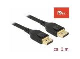 DeLock DisplayPort cable 8K 60Hz 3.00m black снимка №2