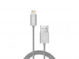 Описание и цена на iWALK METALLIC charge&Sync cabel - сребрист, 1m