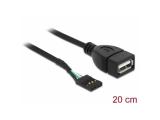 DeLock USB Cable Pinheader 4Pin -> A 0.20m снимка №2