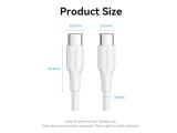 Vention Кабел USB 2.0 Type-C to Type-C - 1m White 3A Fast Charge - TAXWF снимка №5