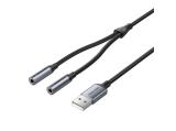 Описание и цена на Vention USB Sound card 2-Port 0.25M Gray - CVHHC
