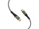 EFB Elektronik USB-C cable 100W PD 3.0 5A E-Marker Chip 1m grey USB-CC-00003 снимка №3