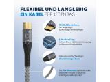 EFB Elektronik USB-C cable 100W PD 3.0 5A E-Marker Chip 1m grey USB-CC-00003 снимка №6