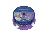 Оптично устройство ( записвачка) за компютър Verbatim DVD+R DL 8.5GB 25pcs 8x Printable