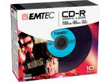 Emtec CD-R Vinyl Look 700MB 10pcs 52x Slim Classic снимка №2