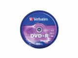 Verbatim DVD+R 4,7GB 100pcs Pack 16x Spindel 43551 retail снимка №3 Verbatim DVD+R 4,7GB 100pcs Pack 16x Spindel 43551 retail снимка №3