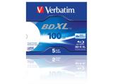 Verbatim BD-R XL 100GB 4x Wide Inkjet Printable 5 Pack Jewel Case снимка №2