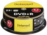 оптични устройства Intenso DVD+R 8,5GB 25pcs Cakebox DOUBLE LAYER 8x retail 4311144