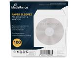 MediaRange CD Paper Sleeves 100pcs, self-adhesive with window BOX62 снимка №3 MediaRange CD Paper Sleeves 100pcs, self-adhesive with window BOX62 снимка №3