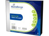 оптични устройства MediaRange DVD-R 4.7GB I 120min, 16x speed, 5-Pack in Slimcases, MR418