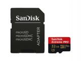 Описание и цена на Memory Card SanDisk 32GB Extreme Pro microSDHC Class 10 UHS-I U3 + SD Adapter