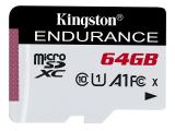 Описание и цена на Memory Card Kingston 64GB High Endurance microSD Card UHS-I U1 Class 10