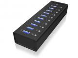 Описание и цена на USB Hub RaidSonic ICY BOX IB-AC6110 Active 10-port USB 3.0 hub in a robust aluminum enclosure