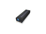RaidSonic ICY BOX IB-AC6110 Active 10-port USB 3.0 hub in a robust aluminum enclosure    снимка №3