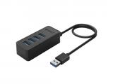 Описание и цена на USB Hub Orico USB3.0 HUB 4 port - USB/Micro USB input, 1m cable - W5P-U3-100-BK-PRO