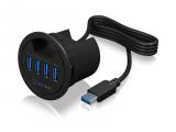 Описание и цена на USB Hub RaidSonic ICY BOX IB-HUB1403 USB 3.0 in-desk hub with 4 ports
