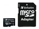 Описание и цена на Memory Card Verbatim 256GB Premium U1 MicroSDXC Card Class 10