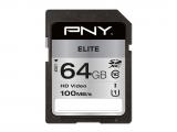 64GB PNY Elite SDXC Class 10 UHS-1/ U1 снимка №2 PNY Elite SDXC Class 10 UHS-1/ U1 64GB снимка №2