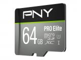 PNY microSDXC PRO Elite UHS-I 64GB снимка №2