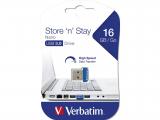 16GB Verbatim Store n Stay Nano Flash Drive - Blue снимка №3 Verbatim Store n Stay Nano Flash Drive - Blue 16GB снимка №3
