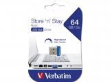 Verbatim Store n Stay Nano Flash Drive - Blue 64GB снимка №3