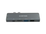 Описание и цена на USB Hub Canyon DS-05B Multiport Docking Station with 7 port, 1*Type C