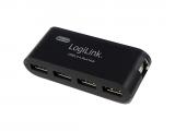 Описание и цена на USB Hub LogiLink USB 2.0 Hub 4-Port with Power Supply black