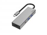 Описание и цена на USB Hub Hama USB-C Hub, Multiport, 4 Ports, 2 x USB-A, USB-C, HDMI, Silver