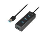 Описание и цена на USB Hub Axagon HUE-S2BL 4x USB3.0 Charging Hub 1.2m Cable