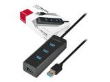 Axagon HUE-S2BL 4x USB3.0 Charging Hub 1.2m Cable снимка №2 Axagon HUE-S2BL 4x USB3.0 Charging Hub 1.2m Cable снимка №2