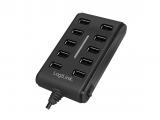 Описание и цена на USB Hub LogiLink USB 2.0 hub, 10-port with On/Off switch, UA0125