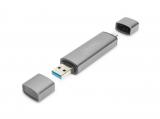 Digitus Dual Card Reader Hub USB-C / USB 3.0, OTG  снимка №2