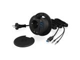 RaidSonic ICY BOX Multiport desk-hub with 2x USB 3.0 Type-A & 1x Type-C ports and card reader  снимка №2