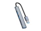 Описание и цена на USB Hub Orico USB3.0/2.0 HUB 3 port + card reader, Aluminum