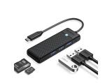 Описание и цена на USB Hub Orico USB3.1 Type-C to 3x USB3.0 HUB, PAPW3AT-C3-015-BK-EP