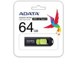 ADATA UC300 Black/Green 64GB снимка №3