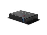 Lindy 4 port USB 3.0 metal hub, 43374  снимка №2