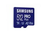 Описание и цена на Memory Card Samsung 512GB PRO Plus microSDXC, UHS-I Class 10, U3, Адаптер