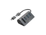 Описание и цена на Card Reader HAMA  USB хъб/четец на карти, 5 порта, 3x USB-A, SD, microSD, вкл. USB-C адаптер