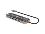 Canyon DS-13 7in1 4k USB-C Transparent Space Grey (CNS-TDS13)  снимка №3