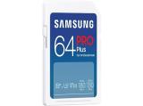 Samsung PRO Plus SDXC UHS-I U3, V30, Бяла 64GB Memory Card SDXC Цена и описание.