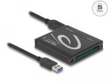 DeLock Четец за CFast карти, 5 Gbps, Черен  снимка №2