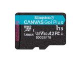 Описание и цена на Memory Card Kingston 1000GB Canvas Go! Plus microSDXC C10, UHS-I, U3, V30, A2 SDCG3/1TBSP