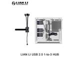 Lian-Li PW-U2TPAB USB 2.0 1-към-3 Hub - Бяло  снимка №5