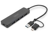 Описание и цена на USB Hub Digitus 4-Port USB 3.0 Hub DA-70235