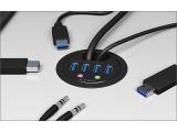 RaidSonic ICY BOX IB-HUB1403A 4-port desk hub  снимка №2